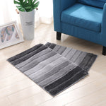 Stripe Indoor Anti-Rutsch Bad Küche Fußmatte Mikrofaser Teppich, 46x71cm, 51x81.5cm