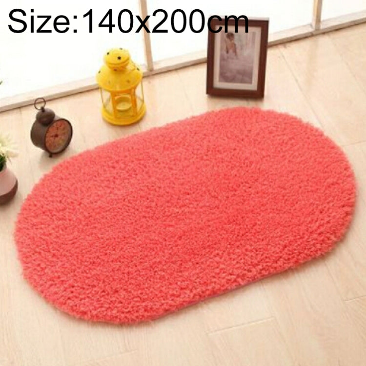Kunstfell-Teppich, rutschfest, einfarbig, Badteppich, Kinderzimmer-Fußmatten, oval, Schlafzimmer-Wohnzimmer-Teppiche, 80x200cm, 120x200cm, 140x200cm, 160x230cm