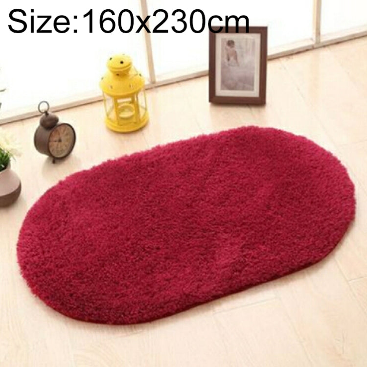 Kunstfell-Teppich, rutschfest, einfarbig, Badteppich, Kinderzimmer-Fußmatten, oval, Schlafzimmer-Wohnzimmer-Teppiche, 80x200cm, 120x200cm, 140x200cm, 160x230cm