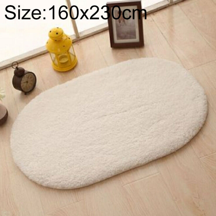 Kunstfell-Teppich, rutschfest, einfarbig, Badteppich, Kinderzimmer-Fußmatten, oval, Schlafzimmer-Wohnzimmer-Teppiche, 80x200cm, 120x200cm, 140x200cm, 160x230cm