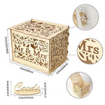 DIY Holz Schöne Hochzeitskartenbox Geschenk Dekorationsbox, Klein, Groß