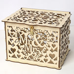 DIY Holz Schöne Hochzeitskartenbox Geschenk Dekorationsbox, Klein, Groß