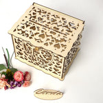 DIY Holz Schöne Hochzeitskartenbox Geschenk Dekorationsbox, Klein, Groß