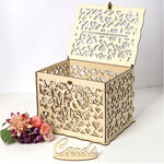 DIY Holz Schöne Hochzeitskartenbox Geschenk Dekorationsbox, Klein, Groß