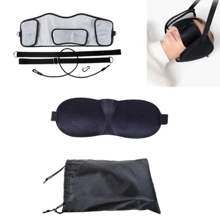 Nackenstrecker zur Linderung von Müdigkeit, Nackenhängematte, Alte Hängematte + Augenmaske + Tasche für den Nackenbereich, Neue Hängematte + Augenmaske + Tasche für den Nackenbereich