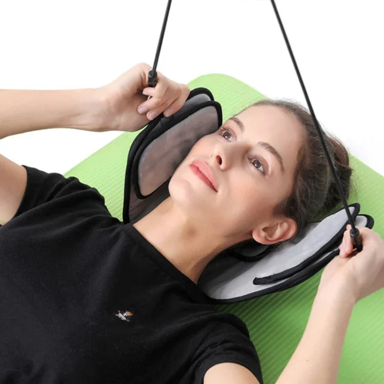 Nackenstrecker zur Linderung von Müdigkeit, Nackenhängematte, Alte Hängematte + Augenmaske + Tasche für den Nackenbereich, Neue Hängematte + Augenmaske + Tasche für den Nackenbereich
