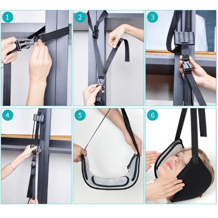 Nackenstrecker zur Linderung von Müdigkeit, Nackenhängematte, Alte Hängematte + Augenmaske + Tasche für den Nackenbereich, Neue Hängematte + Augenmaske + Tasche für den Nackenbereich
