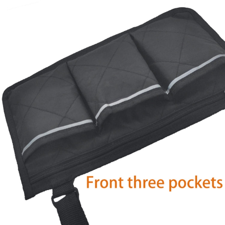 Gehhilfe Rollstuhl Armlehnen Seitentasche Auto Aufbewahrung Hängende Tasche, Lila, Schwarz, Braun, Weinrot, Dunkelblau