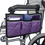 Gehhilfe Rollstuhl Armlehnen Seitentasche Auto Aufbewahrung Hängende Tasche, Lila, Schwarz, Braun, Weinrot, Dunkelblau