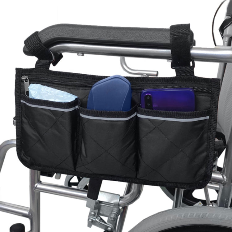 Gehhilfe Rollstuhl Armlehnen Seitentasche Auto Aufbewahrung Hängende Tasche, Lila, Schwarz, Braun, Weinrot, Dunkelblau