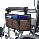 Gehhilfe Rollstuhl Armlehnen Seitentasche Auto Aufbewahrung Hängende Tasche, Lila, Schwarz, Braun, Weinrot, Dunkelblau