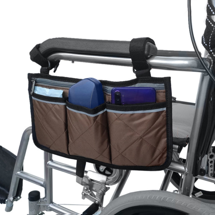 Gehhilfe Rollstuhl Armlehnen Seitentasche Auto Aufbewahrung Hängende Tasche, Lila, Schwarz, Braun, Weinrot, Dunkelblau