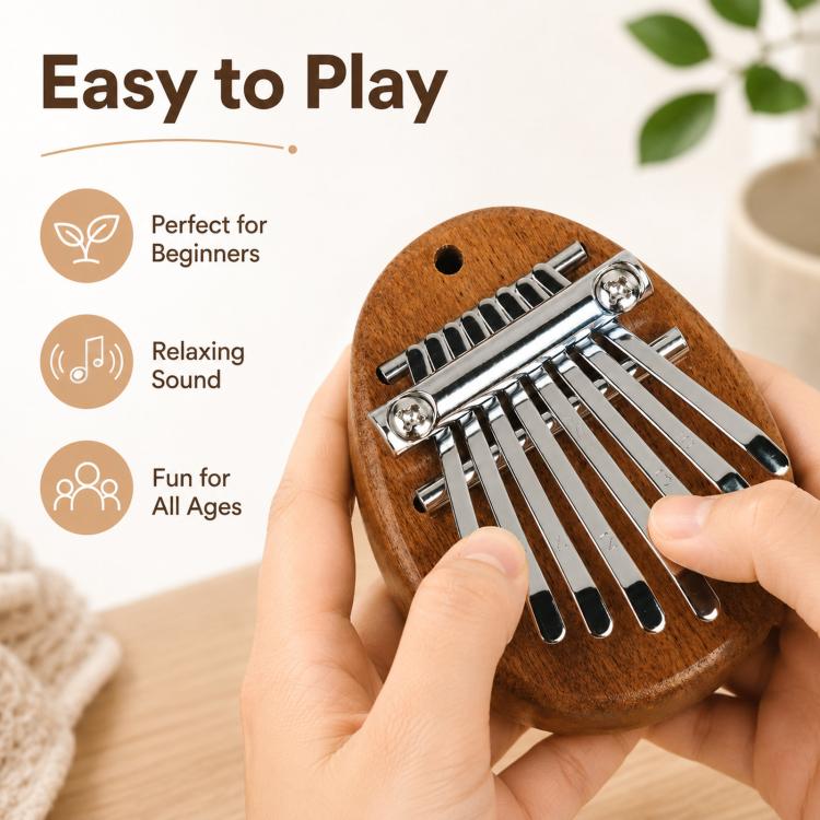 8-Noten-Daumenklavier-Mini-Carimba-Instrument