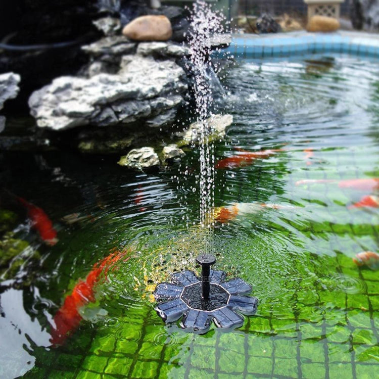 Solar-Blütenblatt-Brunnen Schwimmender Brunnen Teich Gartendekoration, Solar-Blütenblatt-Brunnen