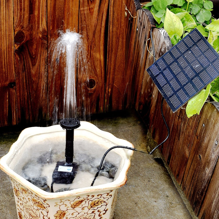 Garten-Steingarten-Dekoration Solarbrunnen DC Wasserpumpe Hängesprinkler, Solarbrunnen