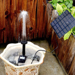Garten-Steingarten-Dekoration Solarbrunnen DC Wasserpumpe Hängesprinkler, Solarbrunnen
