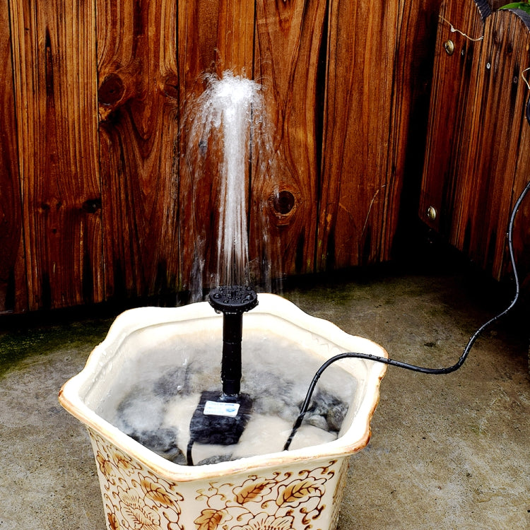 Garten-Steingarten-Dekoration Solarbrunnen DC Wasserpumpe Hängesprinkler, Solarbrunnen