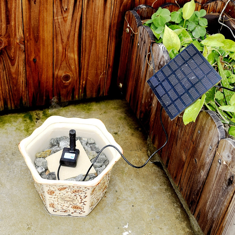 Garten-Steingarten-Dekoration Solarbrunnen DC Wasserpumpe Hängesprinkler, Solarbrunnen