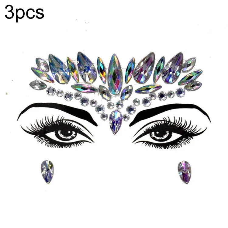 3 St. Stirn Grüner Maskerade Make-up Acryl Gesichtsaufkleber, YT-01, YT-01-1, YT-01-2, YT-01-3, YT-01-4, YT-01-5, YT-01-6, YT-02, YT-03, YT-04, YT-05, YT-07, YT-08, YT-10, YT-11, YT-12, YT-13, YT-14, YT-15, YT-16, YT-17, YT-18, YT-19, YT-20, YT-21, YT-...