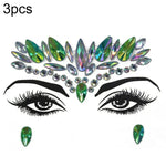 3 St. Stirn Grüner Maskerade Make-up Acryl Gesichtsaufkleber, YT-01, YT-01-1, YT-01-2, YT-01-3, YT-01-4, YT-01-5, YT-01-6, YT-02, YT-03, YT-04, YT-05, YT-07, YT-08, YT-10, YT-11, YT-12, YT-13, YT-14, YT-15, YT-16, YT-17, YT-18, YT-19, YT-20, YT-21, YT-...