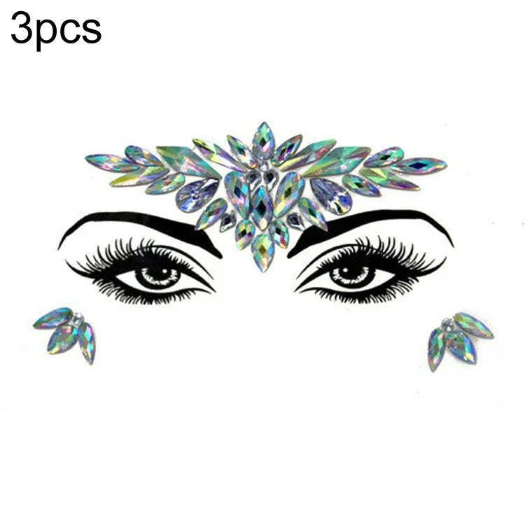 3 St. Stirn Grüner Maskerade Make-up Acryl Gesichtsaufkleber, YT-01, YT-01-1, YT-01-2, YT-01-3, YT-01-4, YT-01-5, YT-01-6, YT-02, YT-03, YT-04, YT-05, YT-07, YT-08, YT-10, YT-11, YT-12, YT-13, YT-14, YT-15, YT-16, YT-17, YT-18, YT-19, YT-20, YT-21, YT-...
