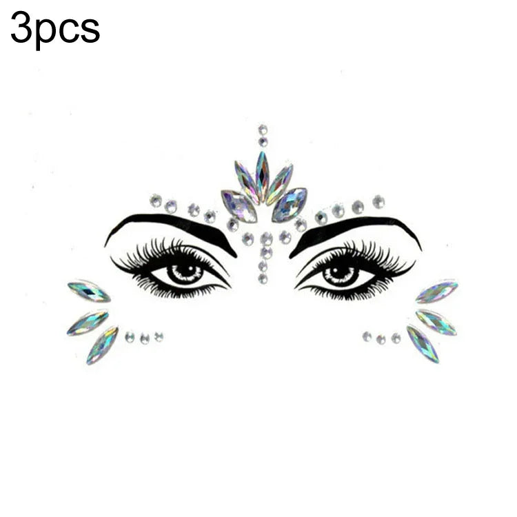 3 St. Stirn Grüner Maskerade Make-up Acryl Gesichtsaufkleber, YT-01, YT-01-1, YT-01-2, YT-01-3, YT-01-4, YT-01-5, YT-01-6, YT-02, YT-03, YT-04, YT-05, YT-07, YT-08, YT-10, YT-11, YT-12, YT-13, YT-14, YT-15, YT-16, YT-17, YT-18, YT-19, YT-20, YT-21, YT-...