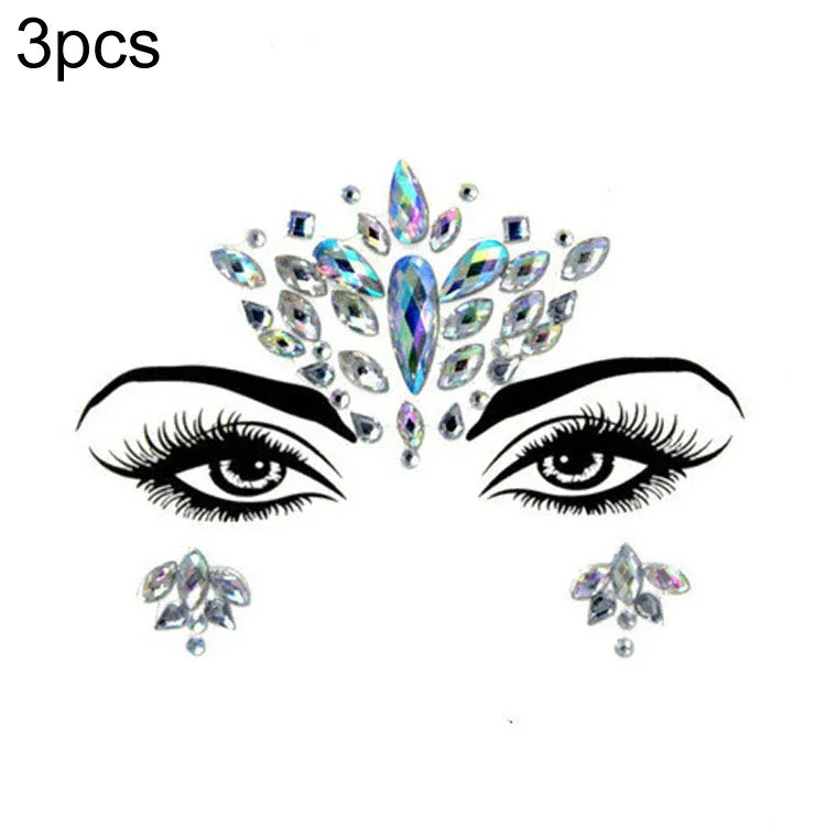 3 St. Stirn Grüner Maskerade Make-up Acryl Gesichtsaufkleber, YT-01, YT-01-1, YT-01-2, YT-01-3, YT-01-4, YT-01-5, YT-01-6, YT-02, YT-03, YT-04, YT-05, YT-07, YT-08, YT-10, YT-11, YT-12, YT-13, YT-14, YT-15, YT-16, YT-17, YT-18, YT-19, YT-20, YT-21, YT-...