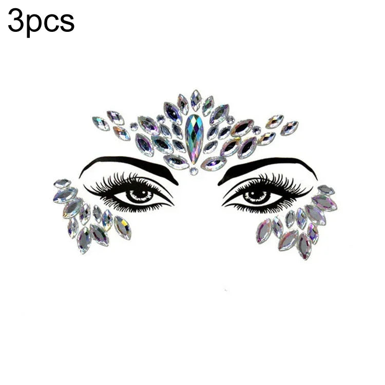 3 St. Stirn Grüner Maskerade Make-up Acryl Gesichtsaufkleber, YT-01, YT-01-1, YT-01-2, YT-01-3, YT-01-4, YT-01-5, YT-01-6, YT-02, YT-03, YT-04, YT-05, YT-07, YT-08, YT-10, YT-11, YT-12, YT-13, YT-14, YT-15, YT-16, YT-17, YT-18, YT-19, YT-20, YT-21, YT-...