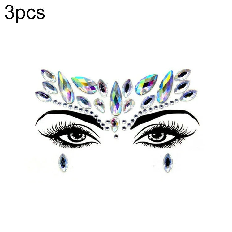 3 St. Stirn Grüner Maskerade Make-up Acryl Gesichtsaufkleber, YT-01, YT-01-1, YT-01-2, YT-01-3, YT-01-4, YT-01-5, YT-01-6, YT-02, YT-03, YT-04, YT-05, YT-07, YT-08, YT-10, YT-11, YT-12, YT-13, YT-14, YT-15, YT-16, YT-17, YT-18, YT-19, YT-20, YT-21, YT-...