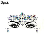 3 St. Stirn Grüner Maskerade Make-up Acryl Gesichtsaufkleber, YT-01, YT-01-1, YT-01-2, YT-01-3, YT-01-4, YT-01-5, YT-01-6, YT-02, YT-03, YT-04, YT-05, YT-07, YT-08, YT-10, YT-11, YT-12, YT-13, YT-14, YT-15, YT-16, YT-17, YT-18, YT-19, YT-20, YT-21, YT-...