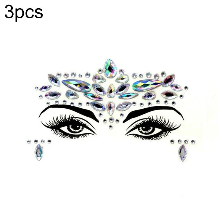 3 St. Stirn Grüner Maskerade Make-up Acryl Gesichtsaufkleber, YT-01, YT-01-1, YT-01-2, YT-01-3, YT-01-4, YT-01-5, YT-01-6, YT-02, YT-03, YT-04, YT-05, YT-07, YT-08, YT-10, YT-11, YT-12, YT-13, YT-14, YT-15, YT-16, YT-17, YT-18, YT-19, YT-20, YT-21, YT-...