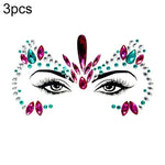 3 St. Stirn Grüner Maskerade Make-up Acryl Gesichtsaufkleber, YT-01, YT-01-1, YT-01-2, YT-01-3, YT-01-4, YT-01-5, YT-01-6, YT-02, YT-03, YT-04, YT-05, YT-07, YT-08, YT-10, YT-11, YT-12, YT-13, YT-14, YT-15, YT-16, YT-17, YT-18, YT-19, YT-20, YT-21, YT-...