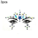 3 St. Stirn Grüner Maskerade Make-up Acryl Gesichtsaufkleber, YT-01, YT-01-1, YT-01-2, YT-01-3, YT-01-4, YT-01-5, YT-01-6, YT-02, YT-03, YT-04, YT-05, YT-07, YT-08, YT-10, YT-11, YT-12, YT-13, YT-14, YT-15, YT-16, YT-17, YT-18, YT-19, YT-20, YT-21, YT-...
