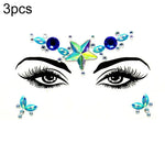 3 St. Stirn Grüner Maskerade Make-up Acryl Gesichtsaufkleber, YT-01, YT-01-1, YT-01-2, YT-01-3, YT-01-4, YT-01-5, YT-01-6, YT-02, YT-03, YT-04, YT-05, YT-07, YT-08, YT-10, YT-11, YT-12, YT-13, YT-14, YT-15, YT-16, YT-17, YT-18, YT-19, YT-20, YT-21, YT-...