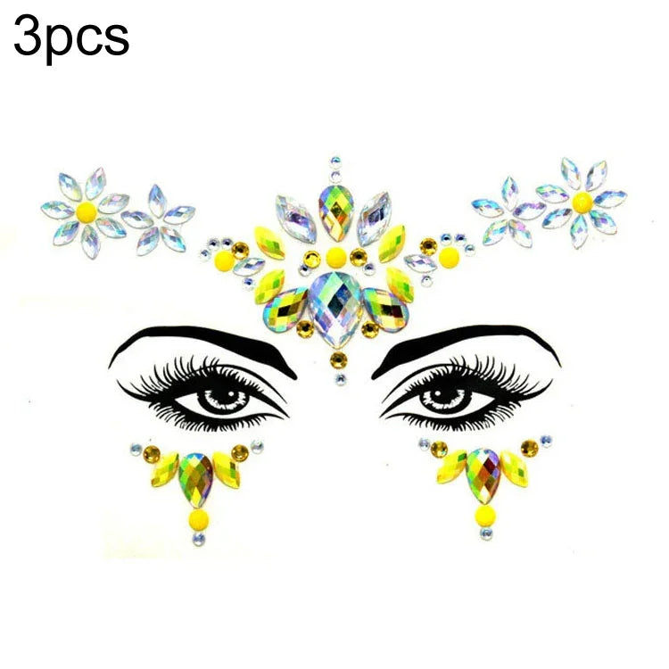 3 St. Stirn Grüner Maskerade Make-up Acryl Gesichtsaufkleber, YT-01, YT-01-1, YT-01-2, YT-01-3, YT-01-4, YT-01-5, YT-01-6, YT-02, YT-03, YT-04, YT-05, YT-07, YT-08, YT-10, YT-11, YT-12, YT-13, YT-14, YT-15, YT-16, YT-17, YT-18, YT-19, YT-20, YT-21, YT-...