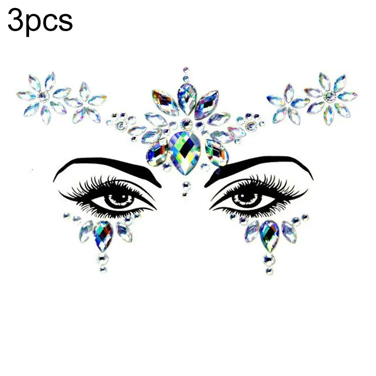 3 St. Stirn Grüner Maskerade Make-up Acryl Gesichtsaufkleber, YT-01, YT-01-1, YT-01-2, YT-01-3, YT-01-4, YT-01-5, YT-01-6, YT-02, YT-03, YT-04, YT-05, YT-07, YT-08, YT-10, YT-11, YT-12, YT-13, YT-14, YT-15, YT-16, YT-17, YT-18, YT-19, YT-20, YT-21, YT-...