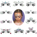 3 Stück grüne Acryl-Gesichtsaufkleber für die Stirn (Maskenball-Make-up), YT-46, YT-47, YT-48, YT-49, YT-50, YT-51, YT-52, YT-53-01, YT-53-02, YT-54, YT-55, YT-56, YT-57, YT-59, YT-60, YT-61, YT-65, YT-66, YT-67, YT-68, YT-69