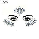 3 Stück grüne Acryl-Gesichtsaufkleber für die Stirn (Maskenball-Make-up), YT-46, YT-47, YT-48, YT-49, YT-50, YT-51, YT-52, YT-53-01, YT-53-02, YT-54, YT-55, YT-56, YT-57, YT-59, YT-60, YT-61, YT-65, YT-66, YT-67, YT-68, YT-69