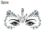 3 Stück grüne Acryl-Gesichtsaufkleber für die Stirn (Maskenball-Make-up), YT-46, YT-47, YT-48, YT-49, YT-50, YT-51, YT-52, YT-53-01, YT-53-02, YT-54, YT-55, YT-56, YT-57, YT-59, YT-60, YT-61, YT-65, YT-66, YT-67, YT-68, YT-69