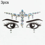 3 Stück grüne Acryl-Gesichtsaufkleber für die Stirn (Maskenball-Make-up), YT-46, YT-47, YT-48, YT-49, YT-50, YT-51, YT-52, YT-53-01, YT-53-02, YT-54, YT-55, YT-56, YT-57, YT-59, YT-60, YT-61, YT-65, YT-66, YT-67, YT-68, YT-69