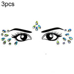 3 Stück grüne Acryl-Gesichtsaufkleber für die Stirn (Maskenball-Make-up), YT-46, YT-47, YT-48, YT-49, YT-50, YT-51, YT-52, YT-53-01, YT-53-02, YT-54, YT-55, YT-56, YT-57, YT-59, YT-60, YT-61, YT-65, YT-66, YT-67, YT-68, YT-69