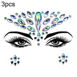 3 Stück grüne Acryl-Gesichtsaufkleber für die Stirn (Maskenball-Make-up), YT-46, YT-47, YT-48, YT-49, YT-50, YT-51, YT-52, YT-53-01, YT-53-02, YT-54, YT-55, YT-56, YT-57, YT-59, YT-60, YT-61, YT-65, YT-66, YT-67, YT-68, YT-69