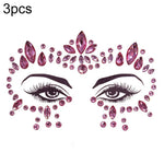 3 Stück grüne Acryl-Gesichtsaufkleber für die Stirn (Maskenball-Make-up), YT-46, YT-47, YT-48, YT-49, YT-50, YT-51, YT-52, YT-53-01, YT-53-02, YT-54, YT-55, YT-56, YT-57, YT-59, YT-60, YT-61, YT-65, YT-66, YT-67, YT-68, YT-69