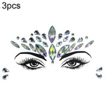 3 Stück grüne Acryl-Gesichtsaufkleber für die Stirn (Maskenball-Make-up), YT-46, YT-47, YT-48, YT-49, YT-50, YT-51, YT-52, YT-53-01, YT-53-02, YT-54, YT-55, YT-56, YT-57, YT-59, YT-60, YT-61, YT-65, YT-66, YT-67, YT-68, YT-69