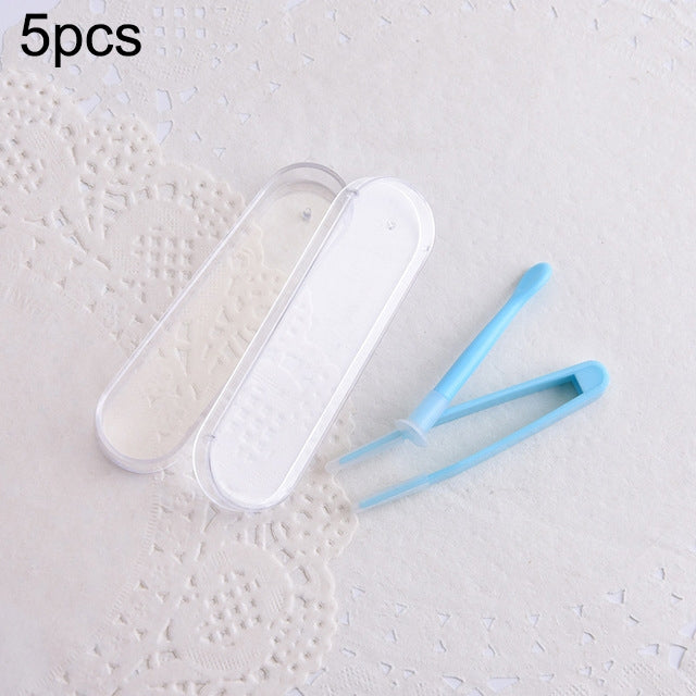 5 Stk. Tragbare Kontaktlinsen Spezial Pinzette und Stab Set Reise Kit