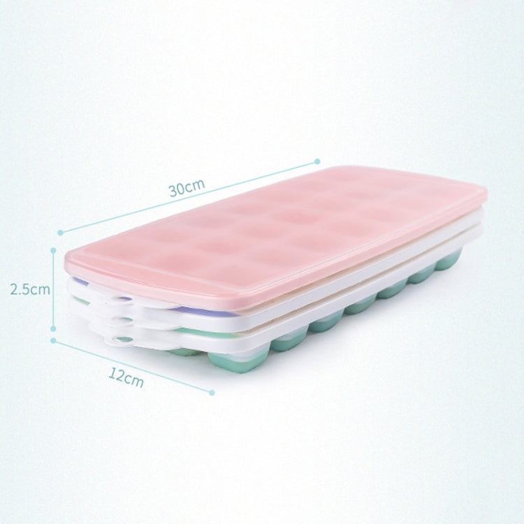 21er Gitter Sommer Cool Selbstgemachte Eiswürfel Eisbox Form mit Deckel, 21er Gitter (Pink), 21er Gitter (Blau), 21er Gitter (Grün)