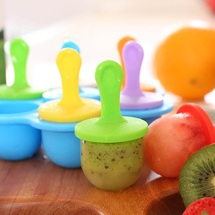 Silikon Mini Eisformen Eiswürfelbehälter Eis am Stiel Maker Stieleisformen Baby DIY Nahrungsergänzungsmittel Werkzeug