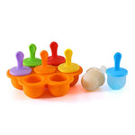 Silikon Mini Eisformen Eiswürfelbehälter Eis am Stiel Maker Stieleisformen Baby DIY Nahrungsergänzungsmittel Werkzeug