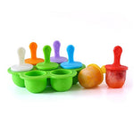 Silikon Mini Eisformen Eiswürfelbehälter Eis am Stiel Maker Stieleisformen Baby DIY Nahrungsergänzungsmittel Werkzeug