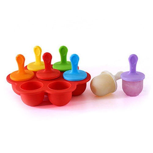Silikon Mini Eisformen Eiswürfelbehälter Eis am Stiel Maker Stieleisformen Baby DIY Nahrungsergänzungsmittel Werkzeug